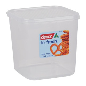 Décor Tellfresh Square Storage Container - 1.75Ltr