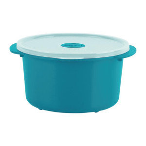 Décor Microsafe Round W Rack  Teal 1.5Ltr