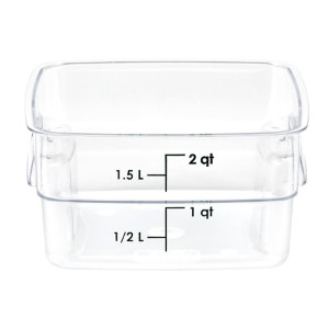 Cambro Fresh Pro Square Container Polycarbonate - Clear - 1.9Ltr