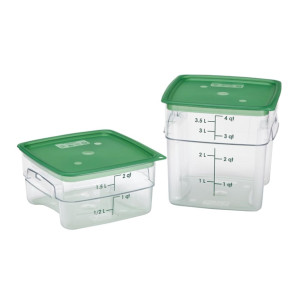 Cambro Lid to fit Fresh Pro Square Containers - Green - 1.9Ltr & 3.8Ltr