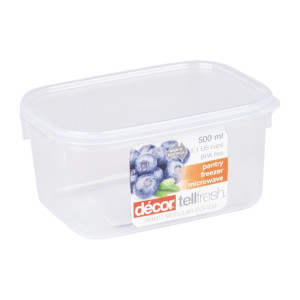 Decor TellFresh Food Storage Container 500ml (3 Pack)