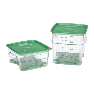 Cambro Drain Shelf for Fresh Pro Square Containers - Green - 1.9Ltr & 3.8Ltr