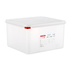 Araven Polypropylene 2/3 Gastronorm Containers With Lids 200mm (4 Pack)