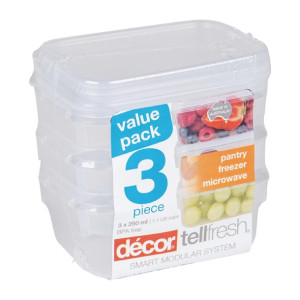 Decor TellFresh Food Storage Container 250ml (3 Pack)
