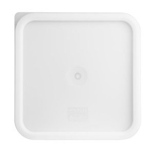 Hygiplas White Square Food Storage Container Lid Large