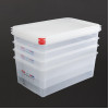 Araven Polypropylene 1/1 Gastronorm Containers With Lids 200mm (4 Pack)