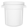 Vogue Polypropylene Round Container Bin White 38Ltr