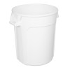 Vogue Polypropylene Round Container Bin White 76Ltr
