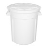 Vogue Polypropylene Round Container Bin White 76Ltr