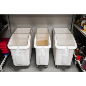 Cambro Mobile Ingredient Bin White 81Ltr