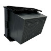 Vogue Plastic Transport Storage Crate with Attached Lid 600x400x320mm