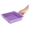 Hygiplas Flexible Silicone Square Bake Pan Purple 245mm