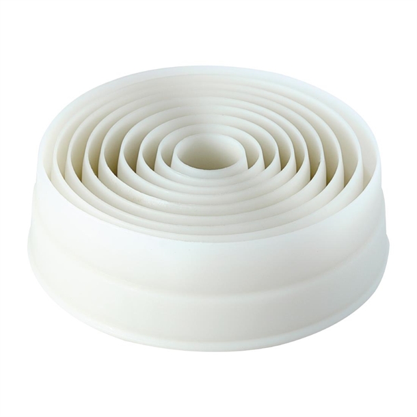 Schneider Plain Round Pastry Cutters (Pack of 9)