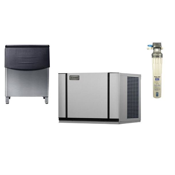 Ice-O-Matic Modular IceCube Maker 209kg e/24hr with 230kg Bin & Filter