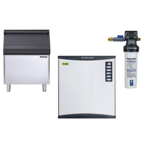 Scotsman 175kg Output Half Dice Ice Maker with 178kg Bin & Water Filter