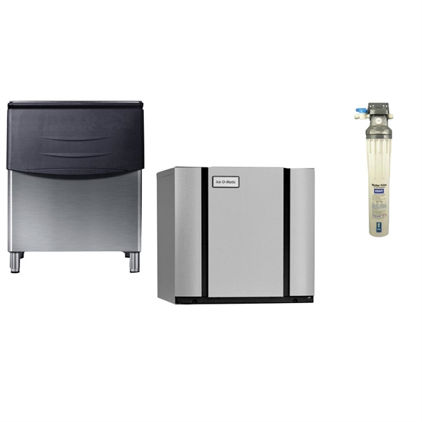 Ice-O-Matic Modular IceCube Maker 425kg e/24hr with 180kg Bin & Filter