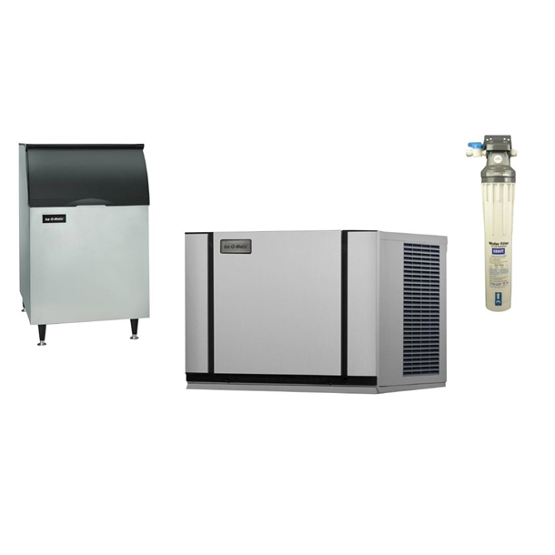 Ice-O-Matic Modular IceCube Maker 265kg e/24hr with 232kg Bin & Filter