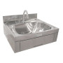 Stoddart Plumbing 11Ltr Wash Basin Knee Operated With Splashback