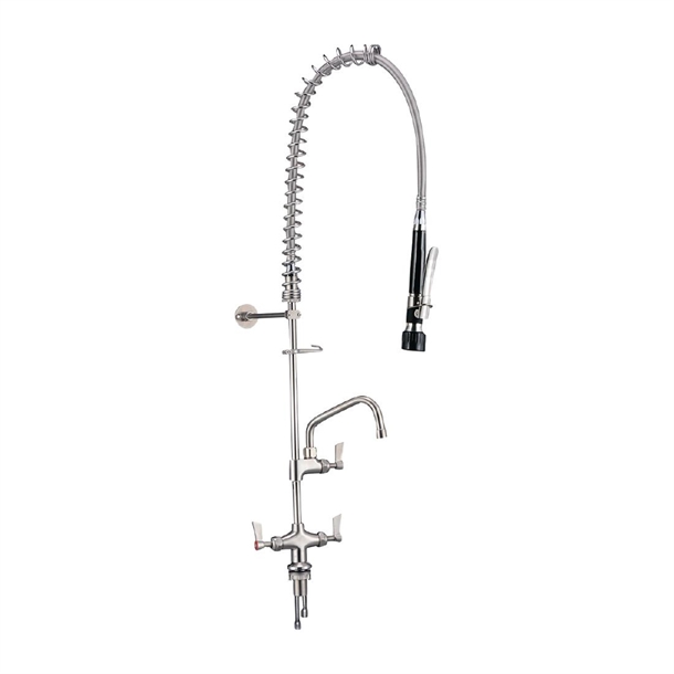 3monkeez Hob Mounted Pre-Rinse Tap with 152mm Pot Filler Black