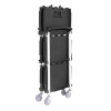 Vogue 3 Tier PP Folding Trolley Black Small