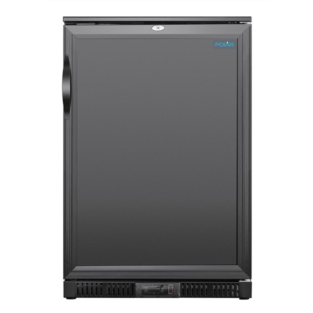 Polar G-series 850mm Single Door Back Bar Cooler Solid Door 128 Ltr
