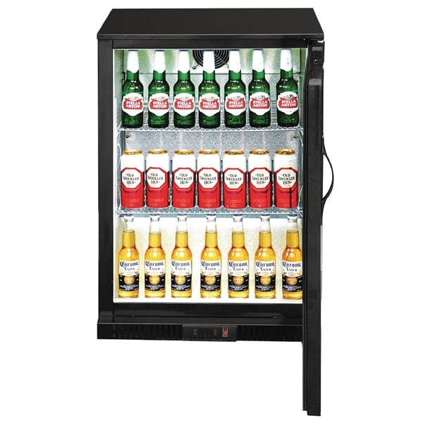 Polar G-series 850mm Single Door Back Bar Cooler Solid Door 128 Ltr