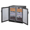 Polar G-series 850mm Double Door Back Bar Cooler Solid Door 198 Ltr