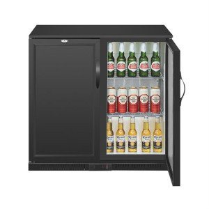 Polar G-series 850mm Double Door Back Bar Cooler Solid Door 198 Ltr