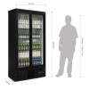 Polar G-Series Upright Back Bar Cooler with Sliding Doors 490Ltr
