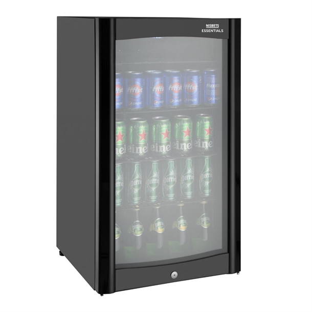 Nisbets Essentials Single Door Back Bar Cooler 98Ltr