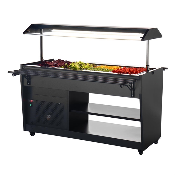 Polar G-Series Refrigerated Buffet Bar Black