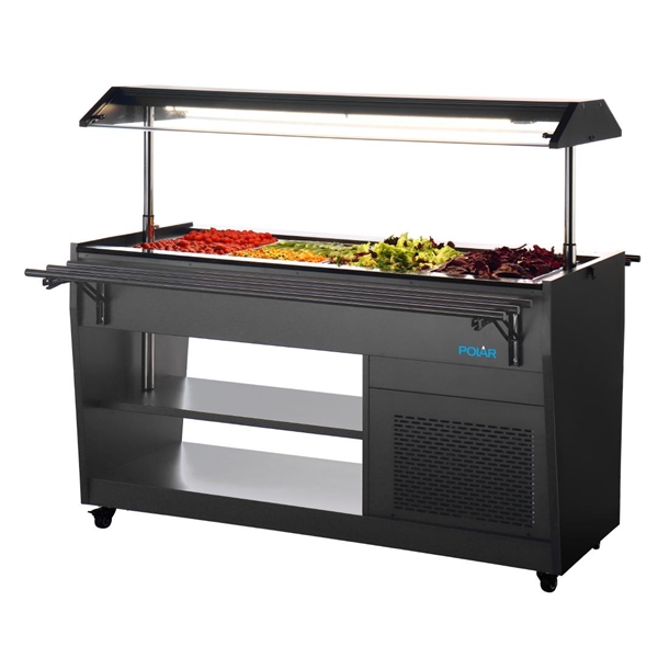 Polar G-Series Refrigerated Buffet Bar Black