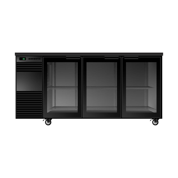 SKOPE BackBar 3 Glass Swing Door Fridge BB.3.GSW