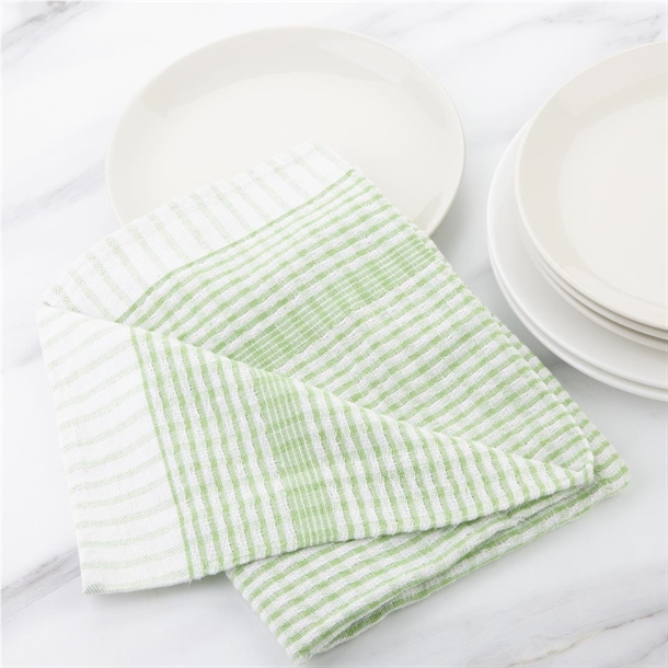 Vogue Wonderdry Tea Towels Green (10 Pack)