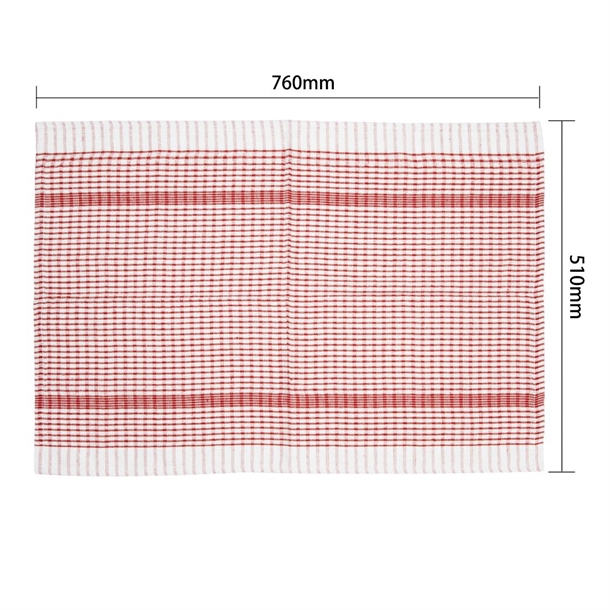 Vogue Wonderdry Red Tea Towels (10 Pack)