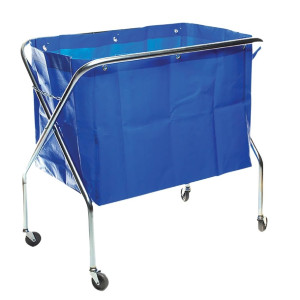 Sabco Professional Scissor Waste Trolley Blue