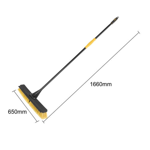 Jantex Heavy Duty Broom & Handle Set with Squeegee 24"