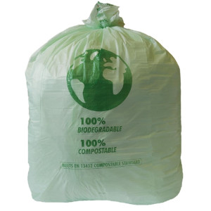 Jantex Green Compostable Bin Liners 90Ltr (20 Pack)