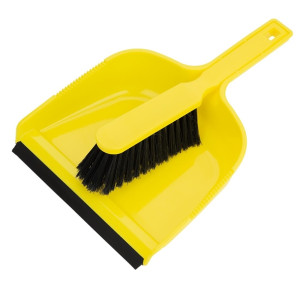 Jantex Dustpan & Brush Set Yellow