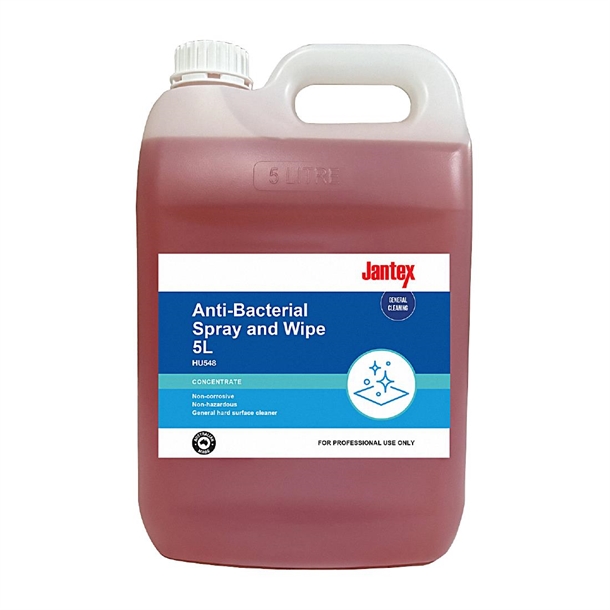 Jantex Anti-Bacterial Spray and Wipe Concentrate - 5Ltr