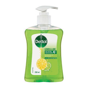Dettol Antibacterial Liquid Hand Wash Lemon and Lime Pump 250ml