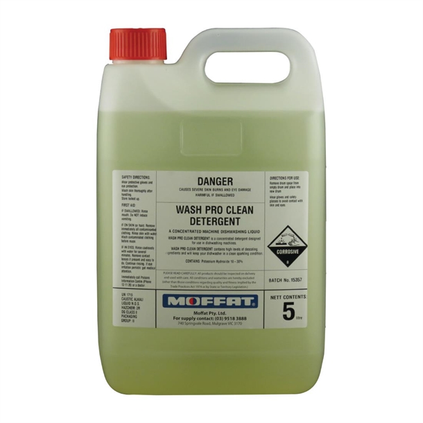 Washtech Wash Pro Clean Detergent 5Ltr