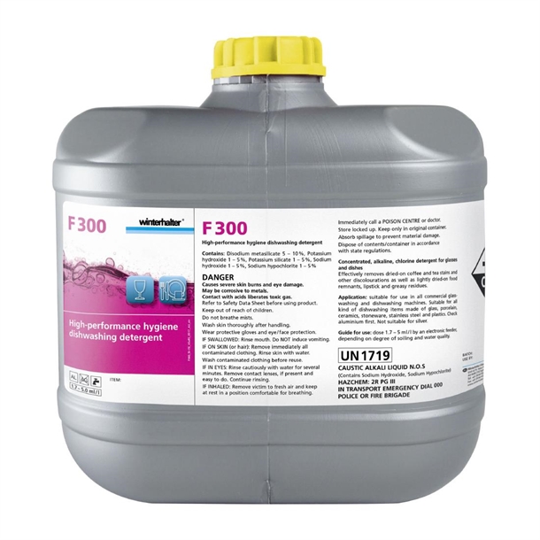 Winterhalter Universal F300 Liquid Glass & Dishwashing Rinse Aid 15Ltr