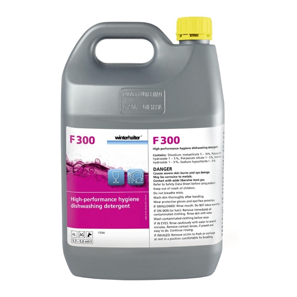 Winterhalter Universal F300 Liquid Glass & Dishwashing Rinse Aid 5Ltr