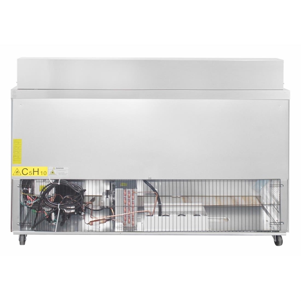 Polar U-Series Double Door Prep Counter Fridge 527Ltr
