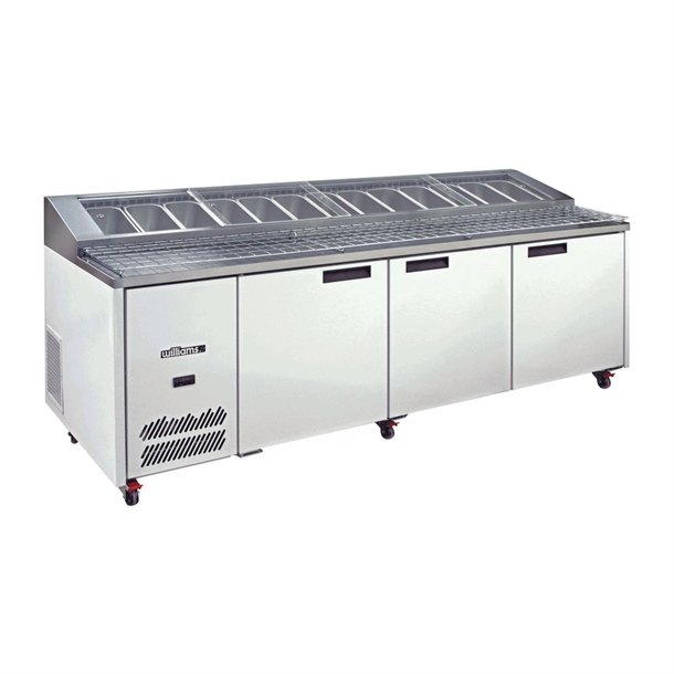 Williams Jade Pizza Counter Three Door HJ3PCBA St/St Top - 1072Ltr (Direct)