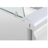 Polar U-Series GN Saladette Counter with Square Sneeze Guard 2 Door