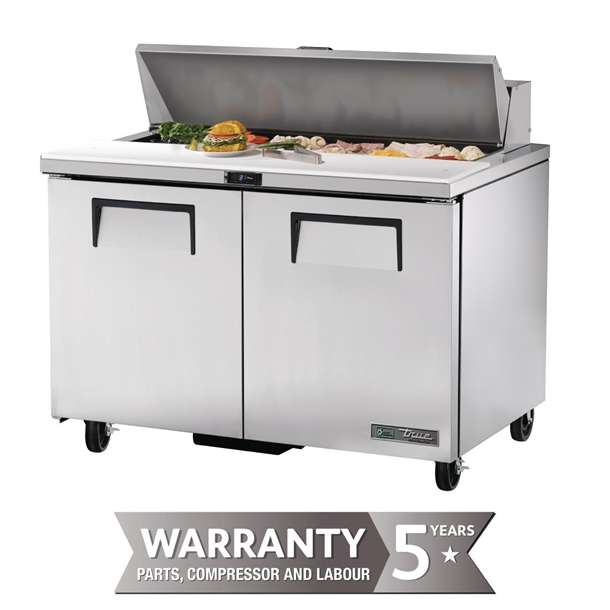 True Salad Prep Counter 2 doors - 12x1/6 GN pan top (Direct)