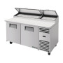 True Pizza Prep Table 2 Doors - 9 x 1/3 GN pan top (Direct)