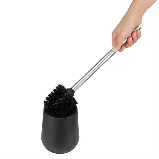 Jantex Toilet Brush and Holder Black